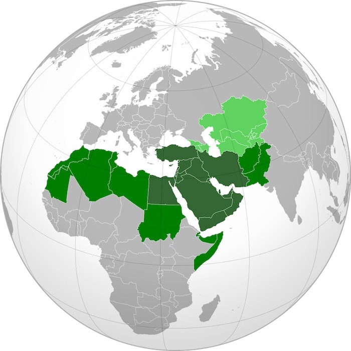 MEna Region Map