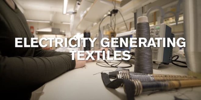 Electricity generating textiles