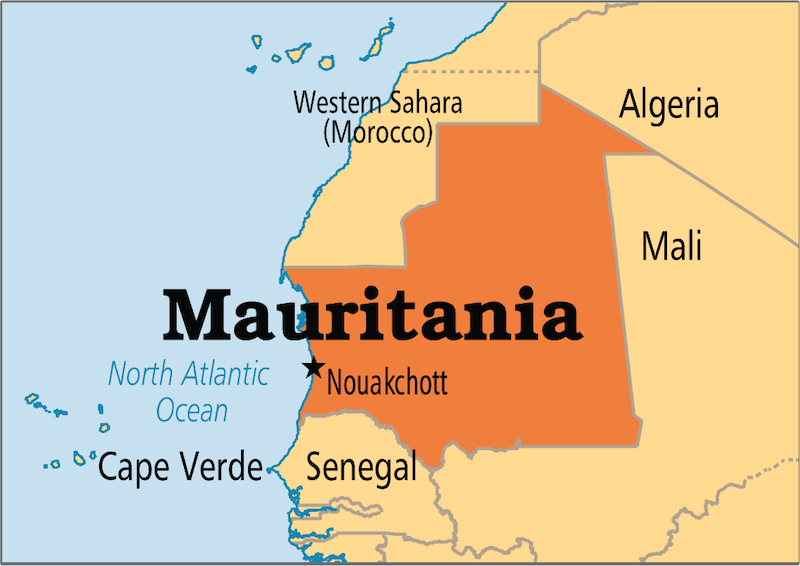 Mauritania-map