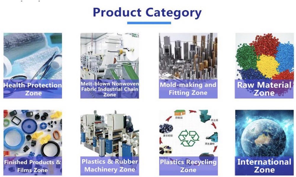 Middle East and North Africa Plastics Industry Virtual Exhibition product categories