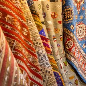 hand made colorful carpets