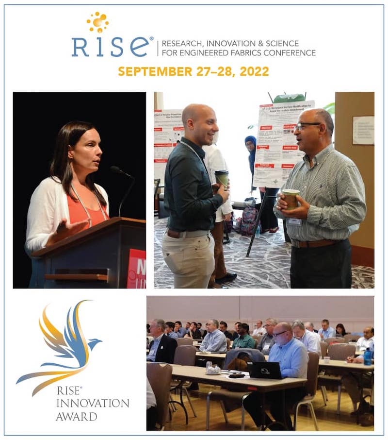 RISE® – Research, Innovation & Science for Engineered Fabrics Conference – Returns In-Person to North Carolina State University This Fall