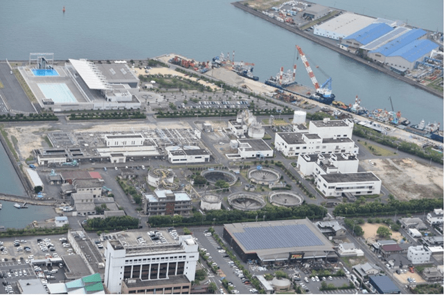 Kojima Sewage Treatment Plant, Kurashiki, Okayama Prefecture, Japan