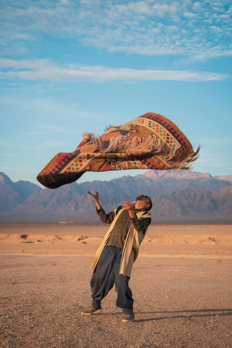 Persian Carpet on sky