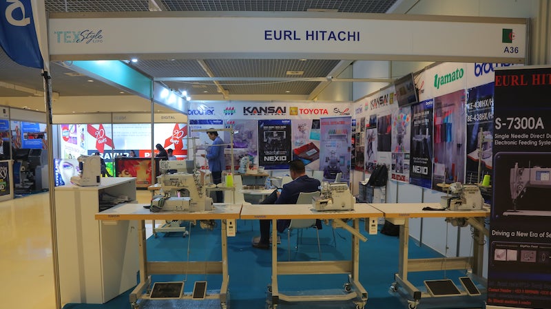 Eurl Hitachi a sewing machine manufacturer in Algeria participate at TEXTYLE EXPO / CIC - Algiers - Algeria