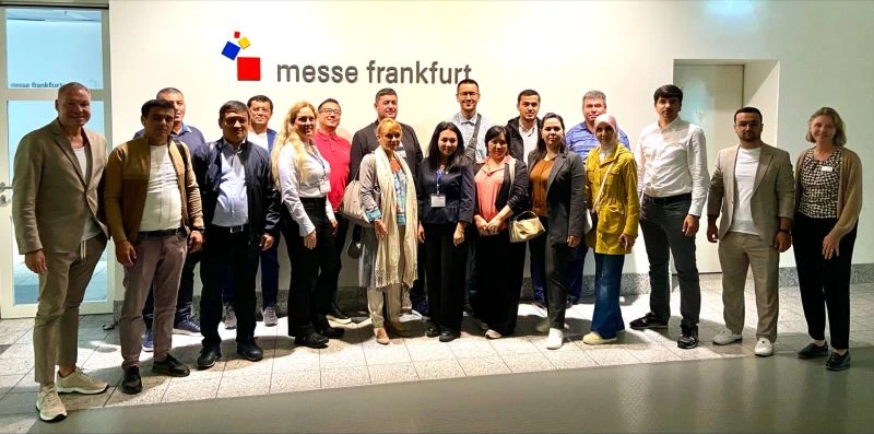 uzbek textile delegation visit messe frankfurt