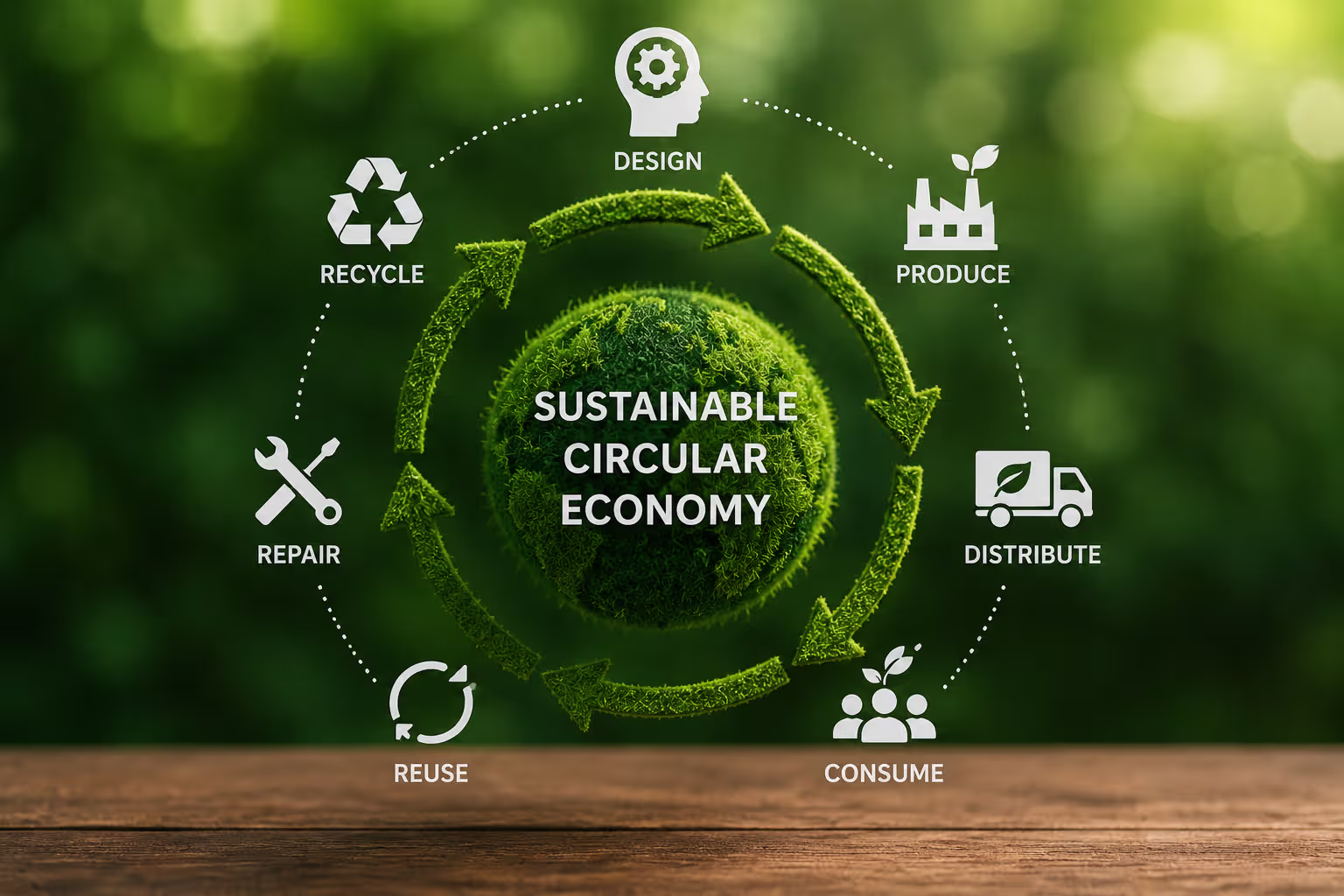 General Textile Circular economy infographic