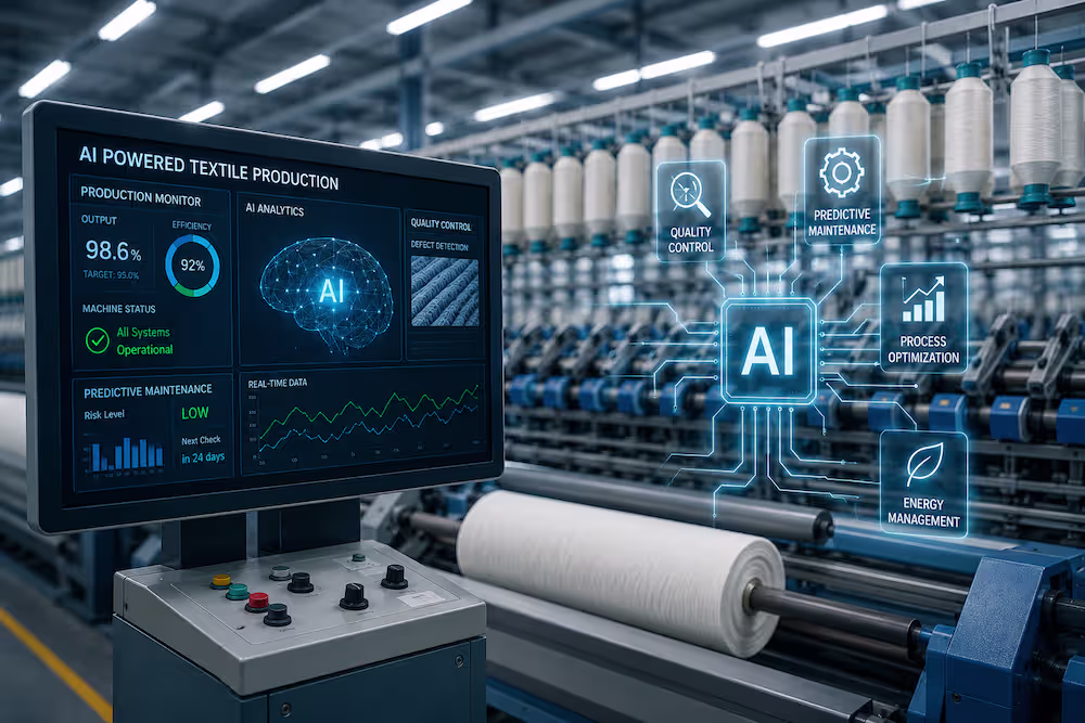 General AI-enhanced textile production facility