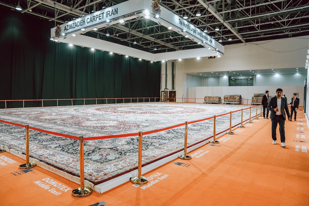 largest carpet ever displayed at DOMOTEX