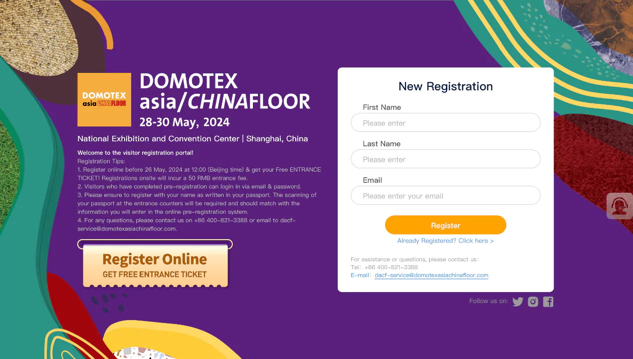 Download Entry Badge for DOMOTEX asiaCHINAFLOOR 2024