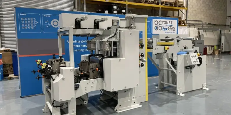 Cygnet Texkimp multi roll stack prepreg system.