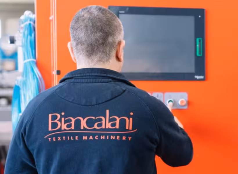 Biancalani textile machinery display with AIRO®24 and AIRBOX at INDEX Saudi Arabia 2025