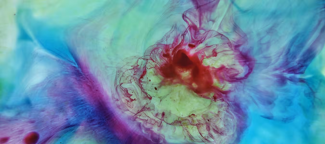 Colorful Dye Splashes in Liquid