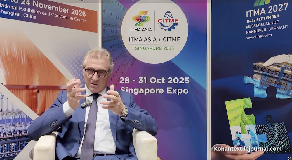 Mr Alex zucchi interview with kohan textile journal Behnam Ghasemi about sustainability