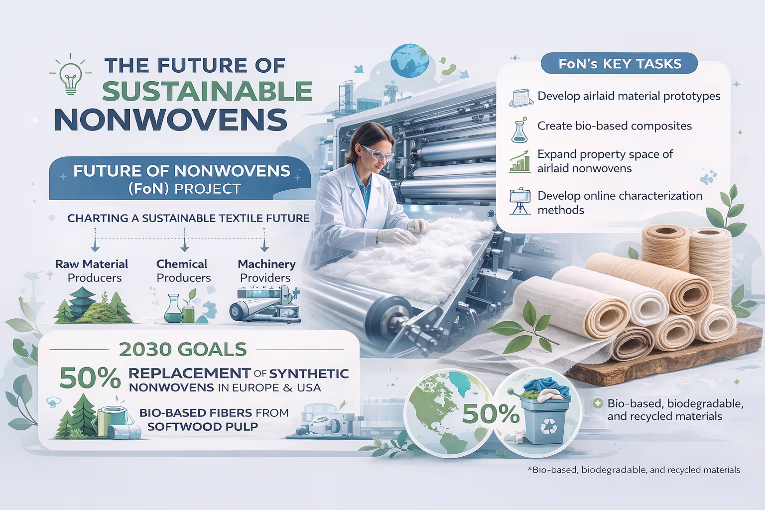 Can Airlaid Technology Replace Synthetic Fibres by 2030?
