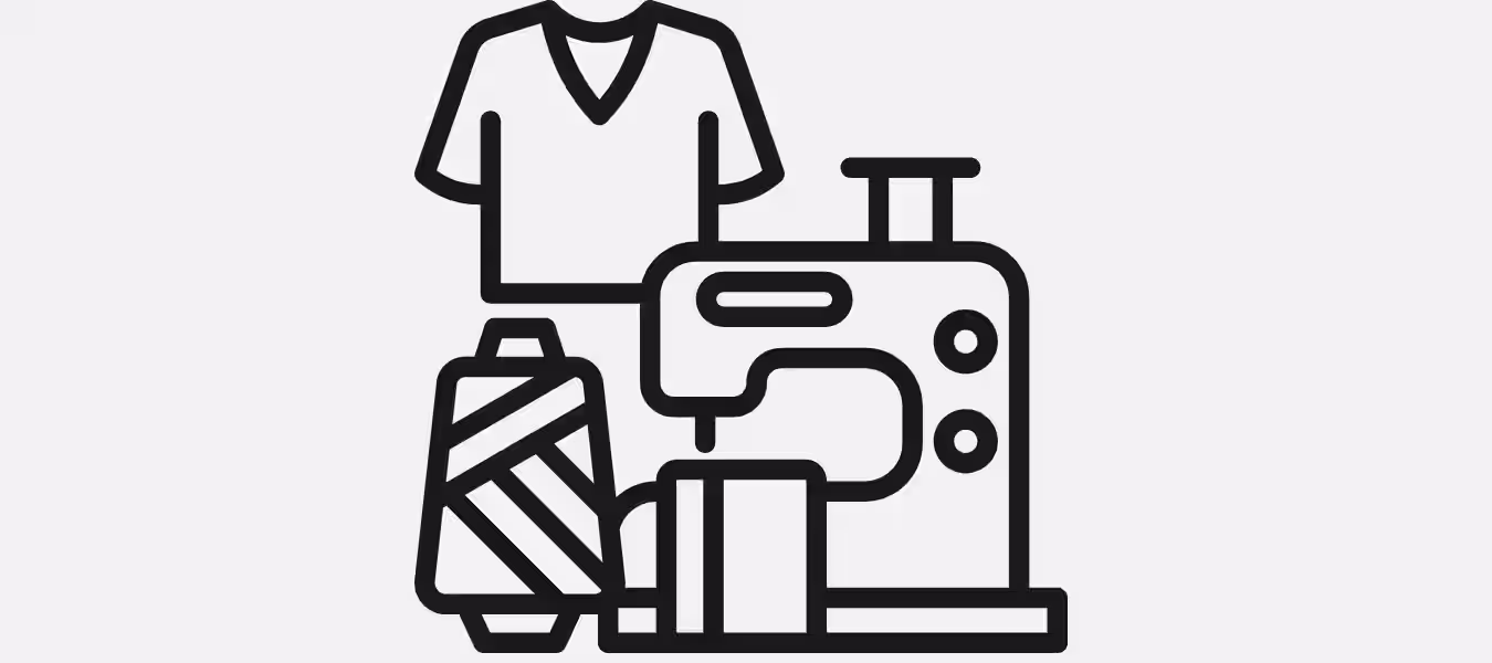 General textile chain vector