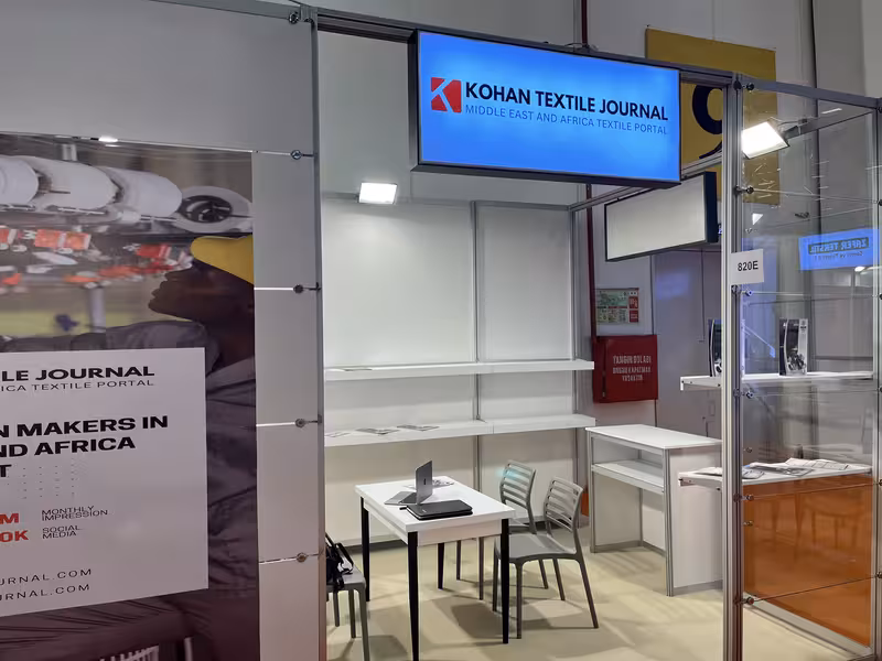 Kohan Textile journal booth at Istanbul yarn fair 2026