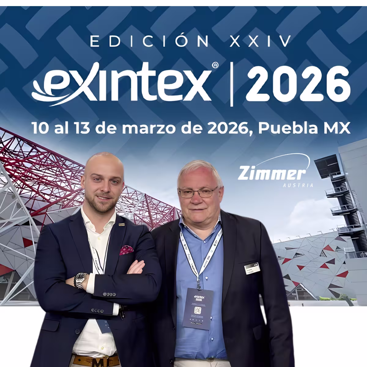 zimmer austria at exintex Mr Mario Calis and Mr Basset