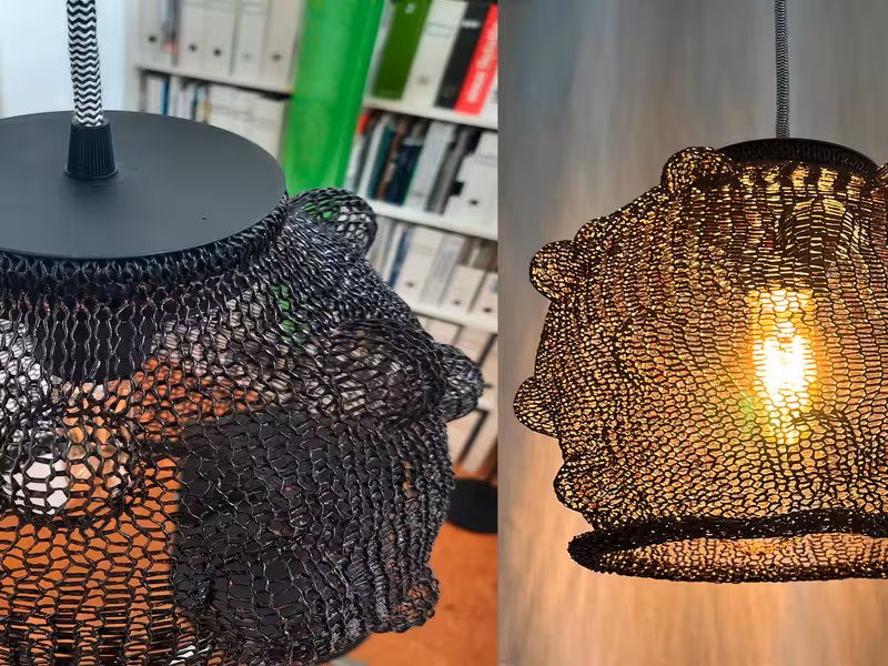 Self-supporting lampshade made of FormLig. Photo: DITF