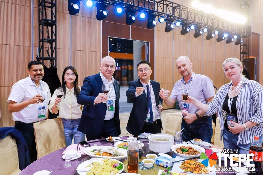 Russian Textile Association discussing AI and textile innovation at ITCPE 2026