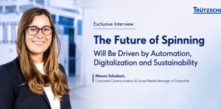 Interview : The Future of Spinning Will Be Driven by Automation, Digitalization and Sustainability Maren Schubert of Trützschler discusses the future of spinning driven by automation, digitalization and sustainability