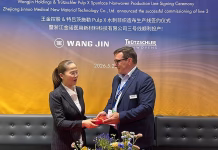 Wangjin Holdings Signs 10th Nonwovens Production Line Agreement with Trützschler Wangjin Holdings signs new nonwovens production line agreement with Trützschler