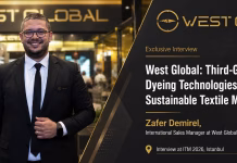 West Global: Third-Generation Dyeing Technologies Driving Sustainable Textile Manufacturing Zafer Demirel of West Global featured in an exclusive ITM 2026 Istanbul interview about third-generation dyeing technologies, sustainable textile manufacturing, reduced water consumption, and energy-efficient dyeing solutions.