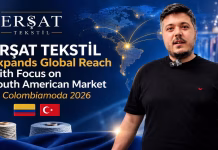 ERŞAT TEKSTİL Expands Global Reach with Focus on South American Market at Colombiamoda 2026 ERŞAT TEKSTİL showcasing woven fabric collections during Colombiamoda 2026 in Colombia.