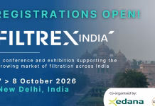 FILTREX™ India 2026 To Bring Global Filtration Leaders Together In New Delhi FILTREX India 2026 conference bringing global filtration industry professionals together in New Delhi