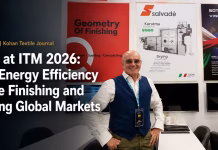Salvadè at ITM 2026: Driving Energy Efficiency in Textile Finishing and Navigating Global Markets Ing. Mario Bruno of Salvadè at ITM 2026 discussing energy efficiency in textile finishing and global market opportunities.