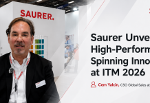 Saurer Unveils High-Performance Spinning Innovations at ITM 2026 Cem Yalcin, CSO Global Sales at Saurer Group, presenting Saurer high-performance spinning innovations at ITM 2026