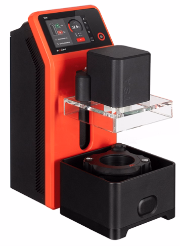 emtec TSA Tactile Sensation Analyzer demonstrating objective textile hand feel measurement at FEBRATEX 2026