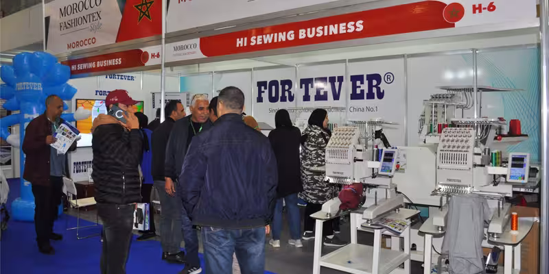 Textile exhibition in Casablanca, Morocco