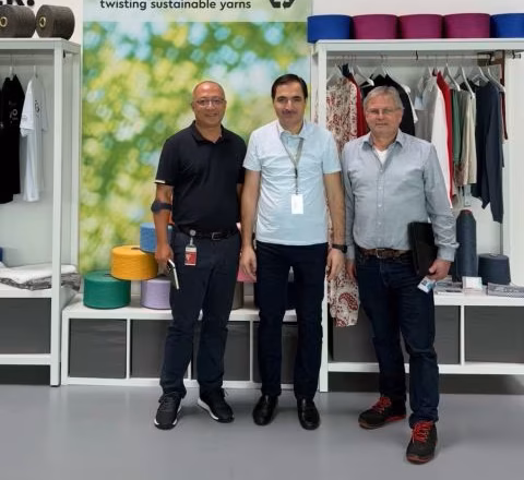 Saurer and Sapphire Textile Mills discuss Autocoro 11 rotor spinning investment in Übach-Palenberg Germany