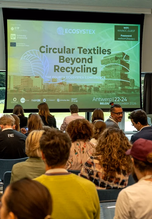 Textile circularity initiatives at ECOSYSTEX 2026 in Antwerp