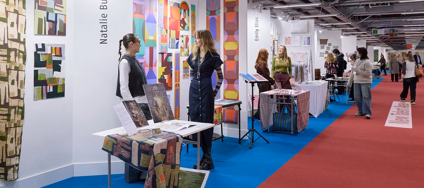 Heimtextil 2027 New Talent Area showcasing innovative textile designs and sustainable materials