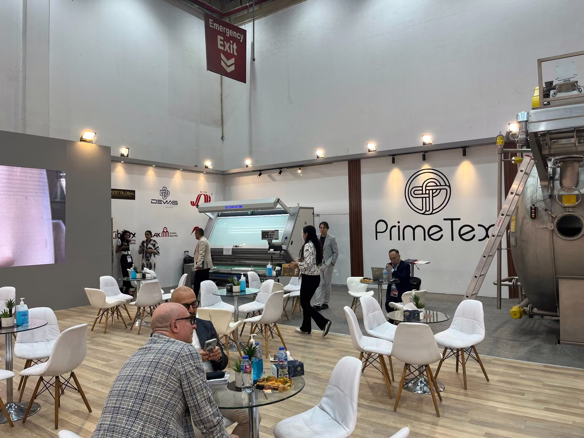 PrimeTex booth at Egypt Stitch & Tex textile exhibition